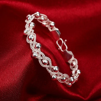 925 stamped Silver plated Bracelets & Bangles for Women,fashion Beads Charm Chain bracelet Cuff Women Fashion Jewelry
925 stamped Silver plated Bracelets & Bangles for Women,fashion Beads Charm Chain bracelet Cuff Women Fashion Jewelry