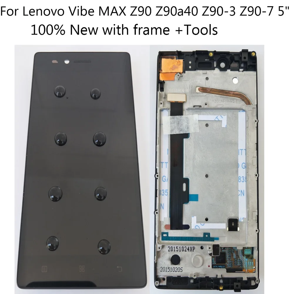 Shyueda 100% New with frame 5 inch For Lenovo Vibe Max Z90 /Vibe Shot Z90A40 Z90-3 Z90-7 IPS LCD Display Touch Screen Digitizer
Shyueda 100% New with frame 5 inch For Lenovo Vibe Max Z90 /Vibe Shot Z90A40 Z90-3 Z90-7 IPS LCD Display Touch Screen Digitizer