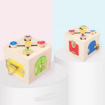 Wooden toys Montessori Educational Enlightenment teaching aid lock game Invigorating hand-eye coordination toy lock for gifts
Wooden toys Montessori Educational Enlightenment teaching aid lock game Invigorating hand-eye coordination toy lock for gifts