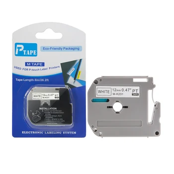 1PCS Label Tape M-K231 MK231 for Brother Black on White 12mm Ribbon Compatible for Brother P TOUCH PT100 PT110 Label Cartridge
1PCS Label Tape M-K231 MK231 for Brother Black on White 12mm Ribbon Compatible for Brother P TOUCH PT100 PT110 Label Cartridge