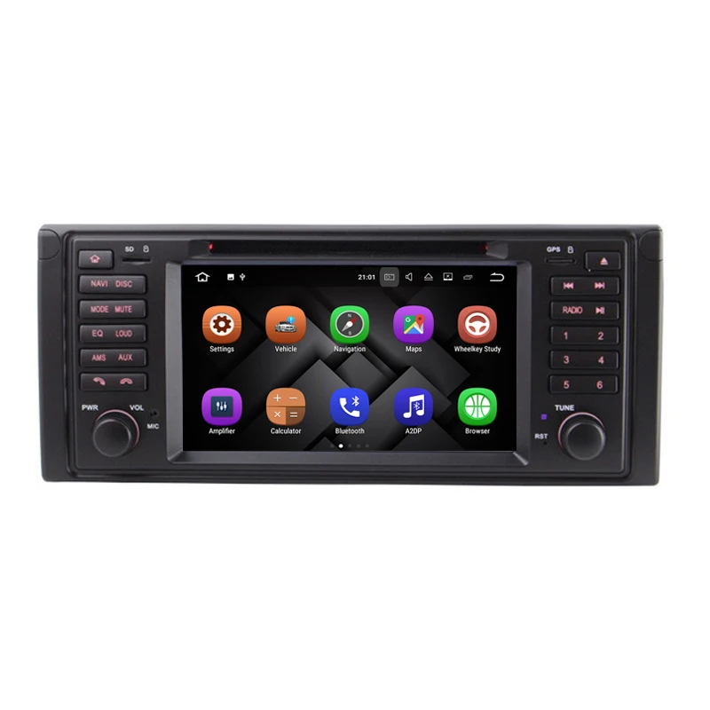 7" 2 Din 1024*600 Quad Core Android 7.1 Car DVD Player GPS Radio For BMW 5 Series X5 E53 E39 M5 1996-2004 with Can Bus 1080P RDS
7" 2 Din 1024*600 Quad Core Android 7.1 Car DVD Player GPS Radio For BMW 5 Series X5 E53 E39 M5 1996-2004 with Can Bus 1080P RDS