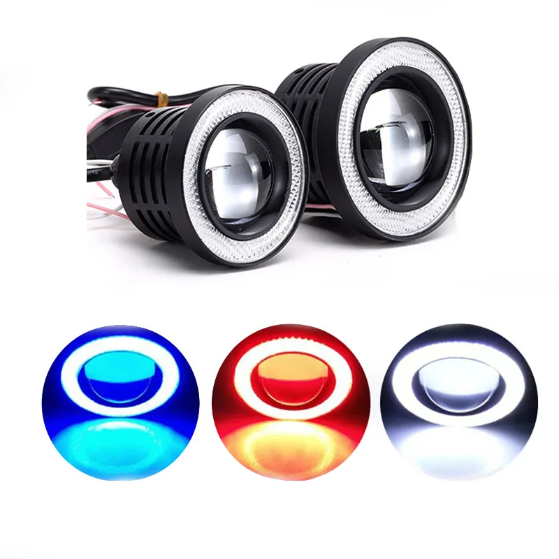 2PCS Huiermeimi Car Fog Light With Lens Halo Angel Eyes Rings 12V 30W White Blue Red Yellow Green Super bright Road LED Fog Lamp
2PCS Huiermeimi Car Fog Light With Lens Halo Angel Eyes Rings 12V 30W White Blue Red Yellow Green Super bright Road LED Fog Lamp