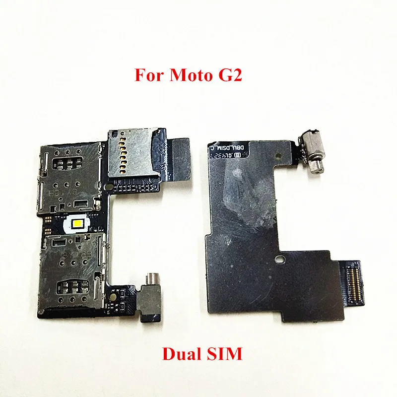 10pcs/Lot Dual/Single SIM Card SD Memory Holder Slot Tray Reader Flex Cable with Vibra For Motorola Moto G2 XT1068 XT1069
10pcs/Lot Dual/Single SIM Card SD Memory Holder Slot Tray Reader Flex Cable with Vibra For Motorola Moto G2 XT1068 XT1069