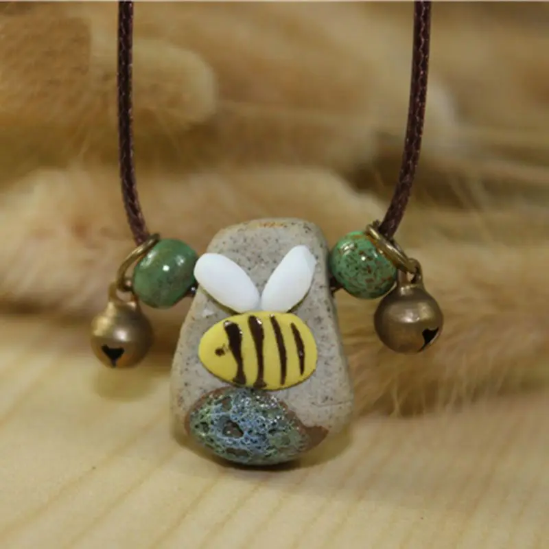 Chic Baby Kid's Ceramic Bee Necklaces Women 2018 Summer Unisex Wind Bee Necklace Boy Girls Charm Jewelry Children's Day Gifts
Chic Baby Kid's Ceramic Bee Necklaces Women 2018 Summer Unisex Wind Bee Necklace Boy Girls Charm Jewelry Children's Day Gifts