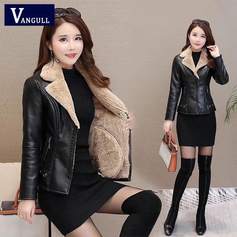 Vangull 5XL Fur Collar Leather Coat Thick 2019 Winter Warm Jacket Fleece Liner Women PU Leather Coat Female Overcoat Plus Size
Vangull 5XL Fur Collar Leather Coat Thick 2019 Winter Warm Jacket Fleece Liner Women PU Leather Coat Female Overcoat Plus Size
