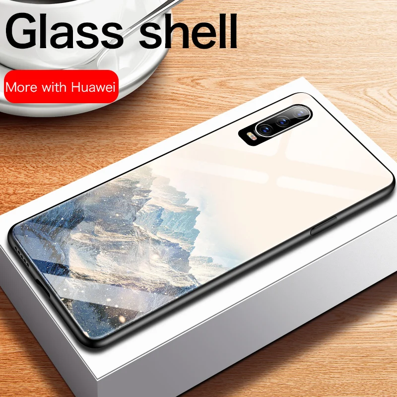 Luxury Tempered Glass Phone Case For Huawei P20 P30 Scenery Patterned Silicone Case For Huawei P20 P30 Pro Back Cover Coque
Luxury Tempered Glass Phone Case For Huawei P20 P30 Scenery Patterned Silicone Case For Huawei P20 P30 Pro Back Cover Coque