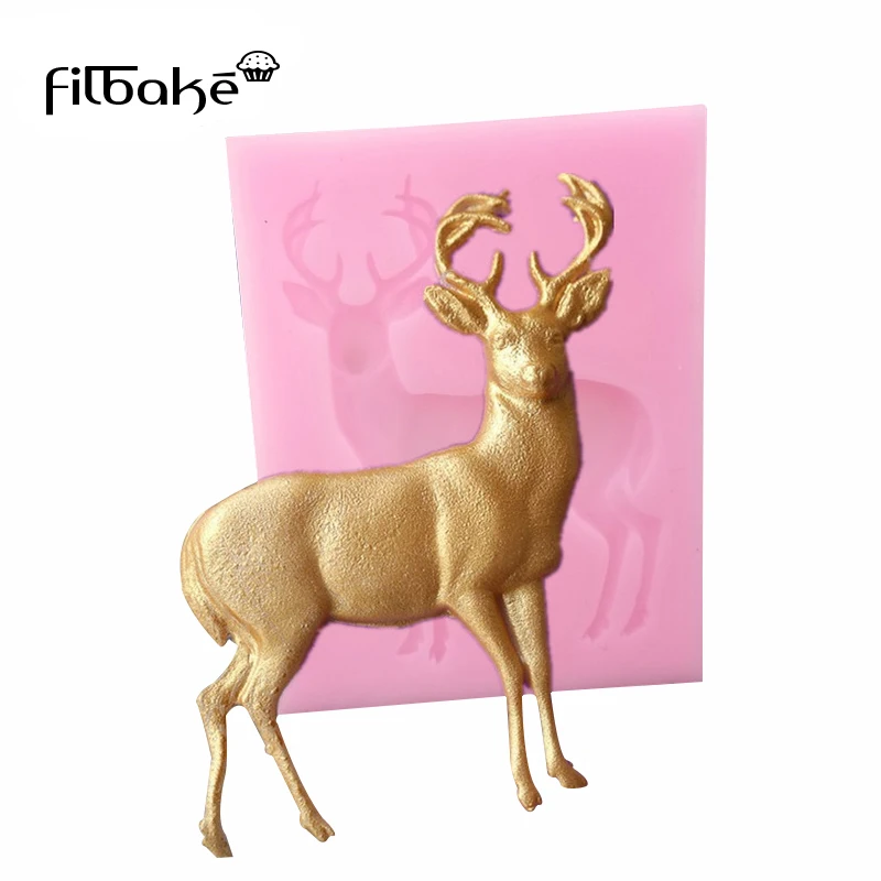 FILBAKE 8*6*1CM DIY Deer Cut Sugar Cake Decorating Silicone Mold Christmas Chocolate Baking Decorative Tools Of Cake Mold
FILBAKE 8*6*1CM DIY Deer Cut Sugar Cake Decorating Silicone Mold Christmas Chocolate Baking Decorative Tools Of Cake Mold