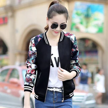 2019 Spring autumn Korean version Women's Baseball Uniform Long sleeve Leisure Flower Print Short Jackets Women's cc177
2019 Spring autumn Korean version Women's Baseball Uniform Long sleeve Leisure Flower Print Short Jackets Women's cc177