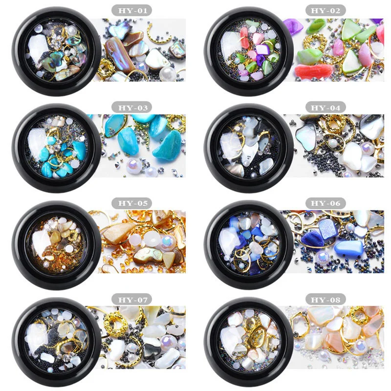 Crystal Sand Shell Metal Jewelry Mix Box Rhinestone Glitter Crystal Decoration DIY Art Nails Ocean Storm Nail Drill Micro Drill
Crystal Sand Shell Metal Jewelry Mix Box Rhinestone Glitter Crystal Decoration DIY Art Nails Ocean Storm Nail Drill Micro Drill