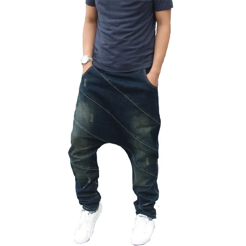 Men Hip Hop Harem Jeans Cotton Loose Baggy Denim Pants Elasitc Waist Stripe Patchwork Streetwear Joggers Casual Trousers
Men Hip Hop Harem Jeans Cotton Loose Baggy Denim Pants Elasitc Waist Stripe Patchwork Streetwear Joggers Casual Trousers