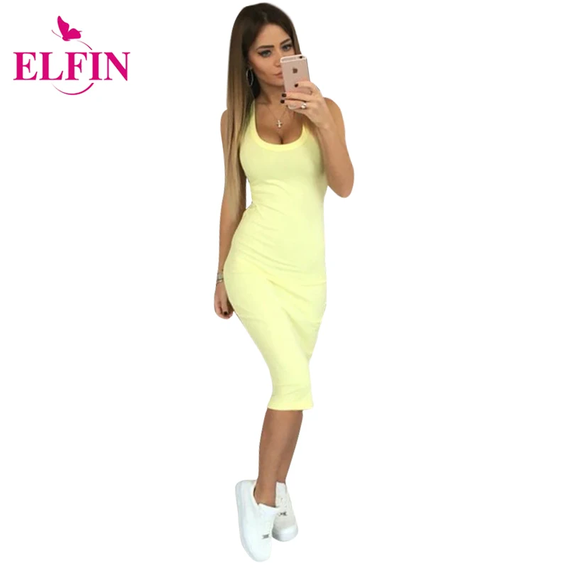 Summer Women Sleeveless Sexy O-neck Bodycon Dresses Package Hip Mid-Calf Dress Stretch Solid Casual Dress Vestidos LJ3857R
Summer Women Sleeveless Sexy O-neck Bodycon Dresses Package Hip Mid-Calf Dress Stretch Solid Casual Dress Vestidos LJ3857R
