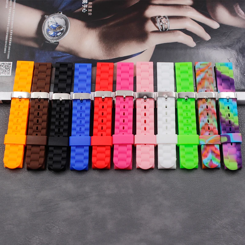 Детский силиконовый ремешок с пряжкой 16 мм аксессуары для мужчин и женщин Спортивный Повседневный мягкий водонепроницаемый ремешок из нат... 
Детский силиконовый ремешок с пряжкой 16 мм аксессуары для мужчин и женщин Спортивный Повседневный мягкий водонепроницаемый ремешок из нат...