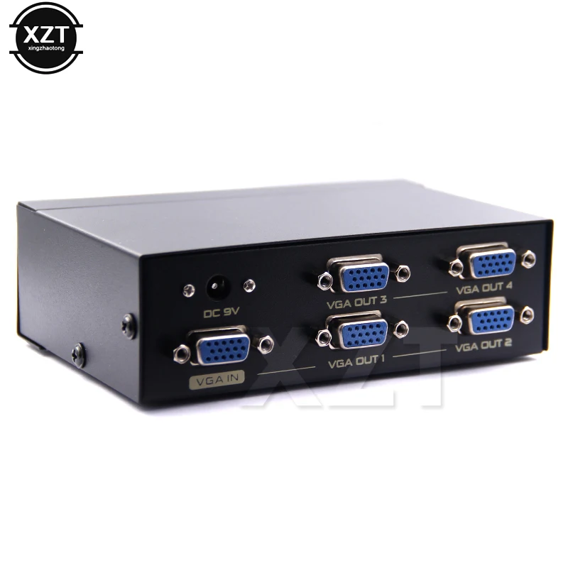 1PCS 4 Port VGA Splitter HD VGA Video sharing 1-in-4-out 350MHZ 15HDF 60M high frequency 2048 * 1536 power supply NEW
1PCS 4 Port VGA Splitter HD VGA Video sharing 1-in-4-out 350MHZ 15HDF 60M high frequency 2048 * 1536 power supply NEW