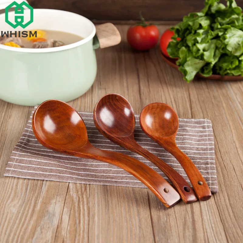 WHISM Natural Wooden Spoon Large Wood Soup Spoon Teaspoon Catering Kitchen Utensils Porridge Spoons Dinnerware Home Cooking Tool
WHISM Natural Wooden Spoon Large Wood Soup Spoon Teaspoon Catering Kitchen Utensils Porridge Spoons Dinnerware Home Cooking Tool