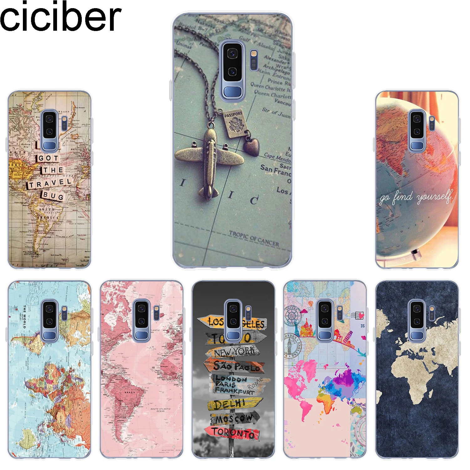 ciciber Phone Case for Samsung Galaxy S10 S10+ S10e S10 Lite Soft TPU Cover for Samsung S9 S8 S7 S6 S5 Edge Plus S9+ World map
ciciber Phone Case for Samsung Galaxy S10 S10+ S10e S10 Lite Soft TPU Cover for Samsung S9 S8 S7 S6 S5 Edge Plus S9+ World map
