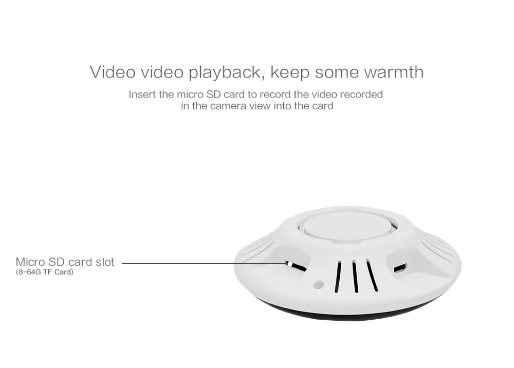 Wistino WiFi HD 1080P Panoramic VR IP Camera Surveillance Security Camera CCTV Wireless Smart Home Video Baby Monitor Alarm Night Vision V380 H.265 (15)