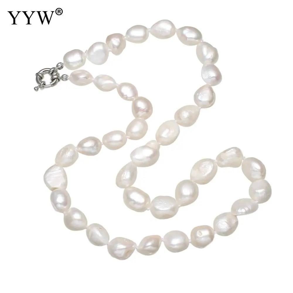 Natural Freshwater Pearl Necklace White 8-9mm Pearl Beads Necklace 15Inch with Zinc Alloy Clasp for Woman Wedding Jewelry Gifts
Natural Freshwater Pearl Necklace White 8-9mm Pearl Beads Necklace 15Inch with Zinc Alloy Clasp for Woman Wedding Jewelry Gifts