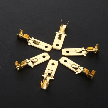 20pcs/lot 6.3mm Copper Male Wire Splice Crimp Terminal L15 Spade Connector Free Shipping Russia
20pcs/lot 6.3mm Copper Male Wire Splice Crimp Terminal L15 Spade Connector Free Shipping Russia