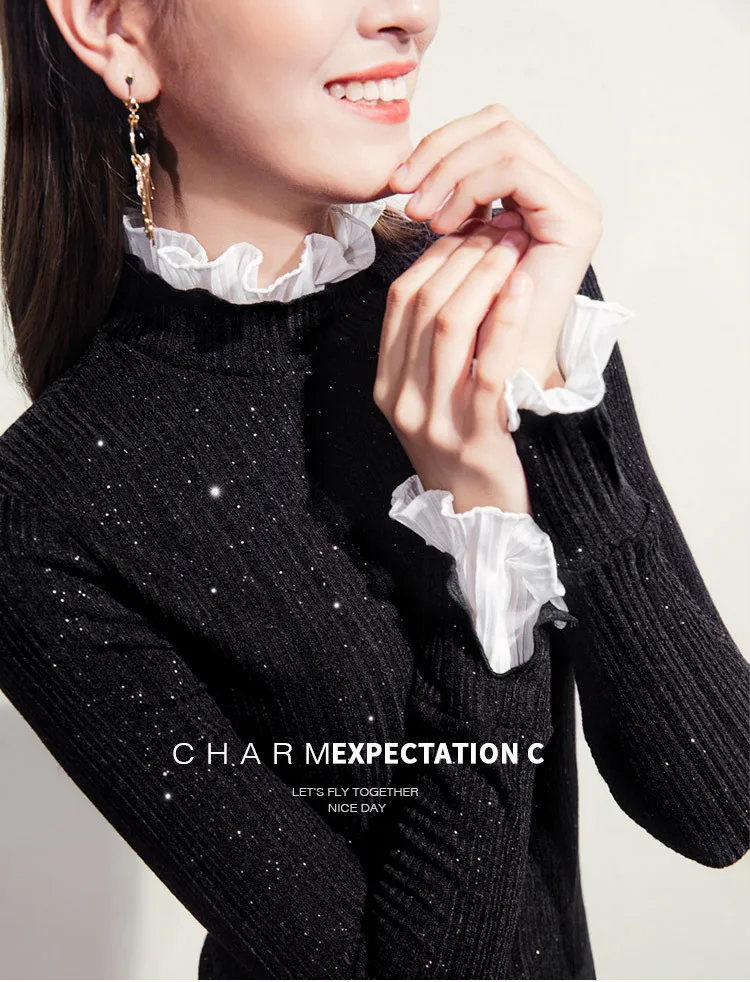 2018 Slim Body Long Sleeve Shiny Knitted T-shirts Women Bodycone Sexy Shiny Knitted Pullovers Lady Winter Long Sleeve Sweaters
2018 Slim Body Long Sleeve Shiny Knitted T-shirts Women Bodycone Sexy Shiny Knitted Pullovers Lady Winter Long Sleeve Sweaters