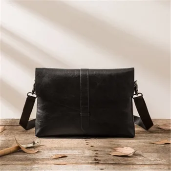 ALAVCHNV first layer of leather men's business shoulder Messenger bag leather casual envelope bag Clutch B8046
ALAVCHNV first layer of leather men's business shoulder Messenger bag leather casual envelope bag Clutch B8046