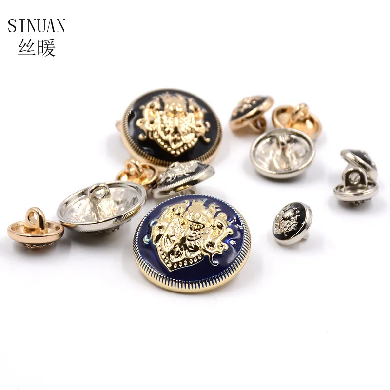 

Round Shank Buttons for Coats, Plating Buttons, Decoration Crafts, Sewing Supplies, Vintage 100Pieces, Wholesale