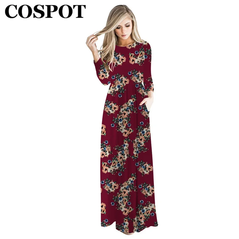 COSPOT Mother Summer Beach Dress Mom Bohemian Long-sleeved Long Dress Women Floral Party Dress Women New Fashion Dresses 2019 40
COSPOT Mother Summer Beach Dress Mom Bohemian Long-sleeved Long Dress Women Floral Party Dress Women New Fashion Dresses 2019 40