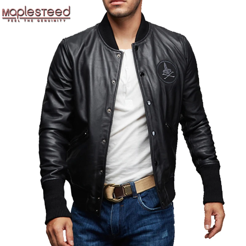 Factory Genuine Leather Jacket Men High Quality New Zealand Sheepskin Black Soft Slim Fit Bomber Men's Coat Autumn Jaqueta ZH155
Factory Genuine Leather Jacket Men High Quality New Zealand Sheepskin Black Soft Slim Fit Bomber Men's Coat Autumn Jaqueta ZH155