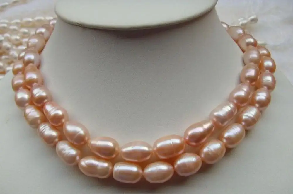 2 row 11-13mm natural south sea pink screw pearl necklace 925silver yellow clasp
2 row 11-13mm natural south sea pink screw pearl necklace 925silver yellow clasp