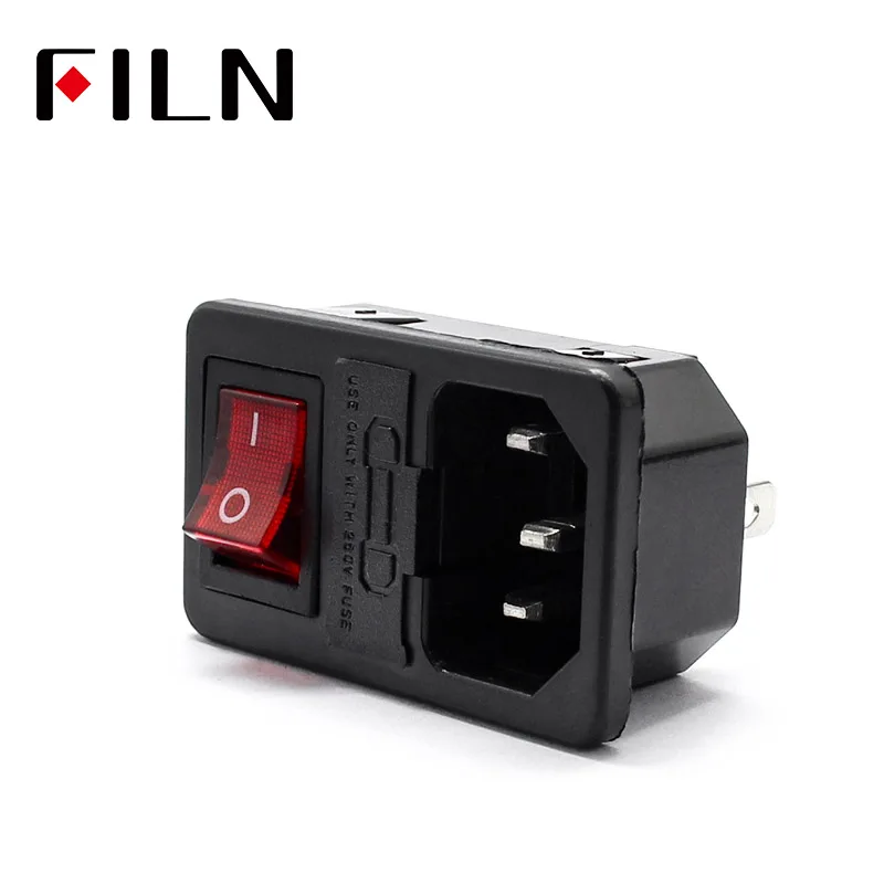 Red Rocker Switch Snap in Power Socket Fuse Switch Connector Plug Connector 3 Pins With 10A Fuse 15A 250VAC
Red Rocker Switch Snap in Power Socket Fuse Switch Connector Plug Connector 3 Pins With 10A Fuse 15A 250VAC