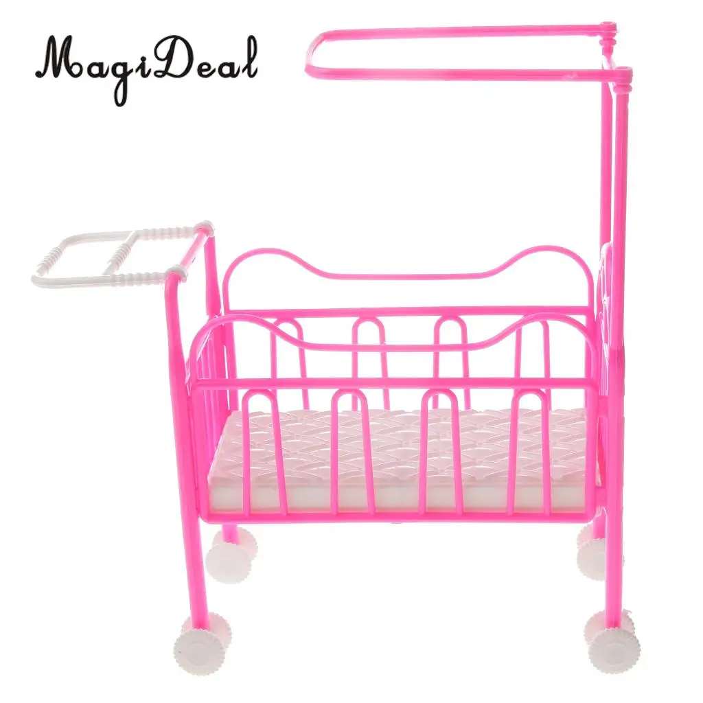 1Pc Cute Miniatire Plastic Pink Baby Crib Nursery Room Furniture Decor for Dolls Acc Children Kids Pretend Play Game Toy
1Pc Cute Miniatire Plastic Pink Baby Crib Nursery Room Furniture Decor for Dolls Acc Children Kids Pretend Play Game Toy