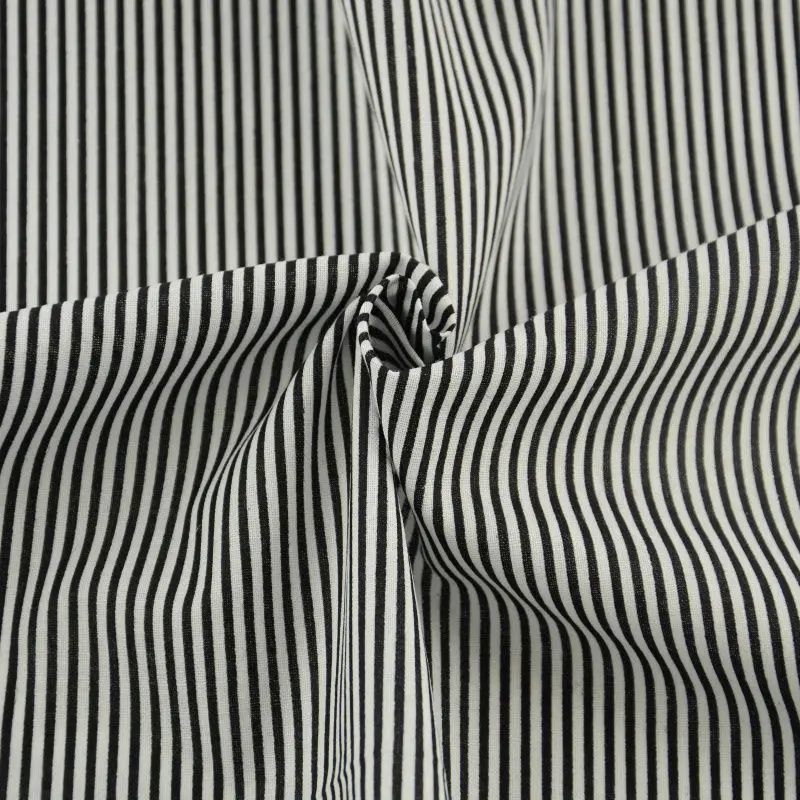New Arrivals 100% Cotton Fabric Sewing Cloth Home Textile Plain White and Black Stripes Design Decoration Patchwork Scrapbooking
New Arrivals 100% Cotton Fabric Sewing Cloth Home Textile Plain White and Black Stripes Design Decoration Patchwork Scrapbooking