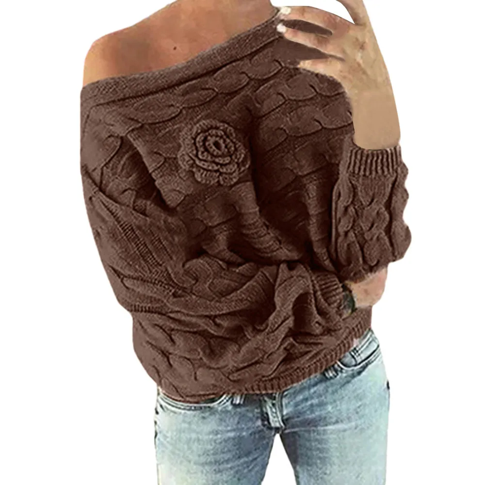 Women Sweater Knitted Long Sleeve Winter Warm Knit Sweater Pullover Kawaii Hairball Flower Pull Striple Sweaters Dress Clothes
Women Sweater Knitted Long Sleeve Winter Warm Knit Sweater Pullover Kawaii Hairball Flower Pull Striple Sweaters Dress Clothes