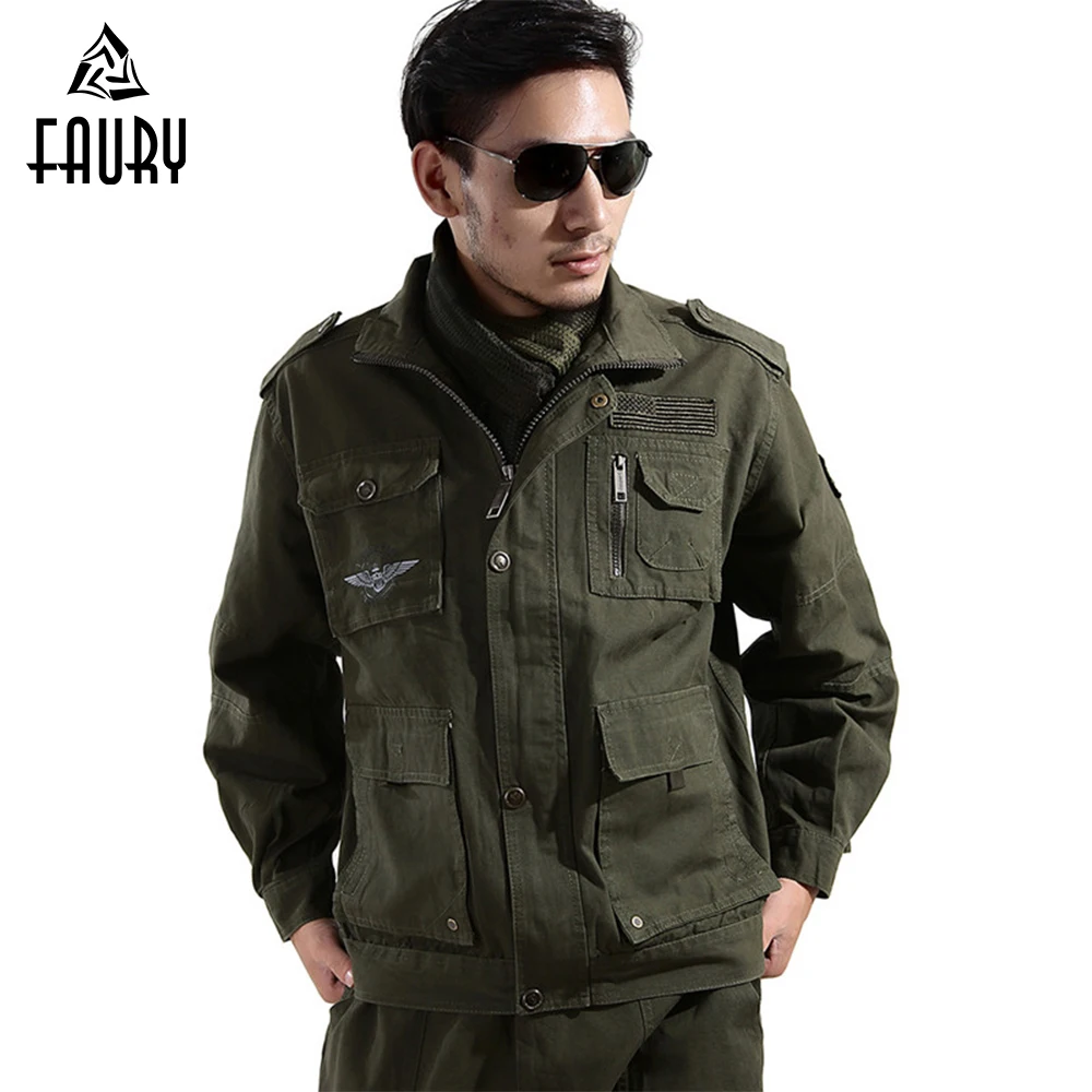High Quality Military Uniform Army Green Tactical Combat Military Flight Jacket+Cargo Pant Pilot Air Force Men CS Clothing Male
High Quality Military Uniform Army Green Tactical Combat Military Flight Jacket+Cargo Pant Pilot Air Force Men CS Clothing Male