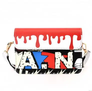 Ulzzang doodle personality small square bag fashion impact color letters single shoulder messenger bag woman bag
Ulzzang doodle personality small square bag fashion impact color letters single shoulder messenger bag woman bag