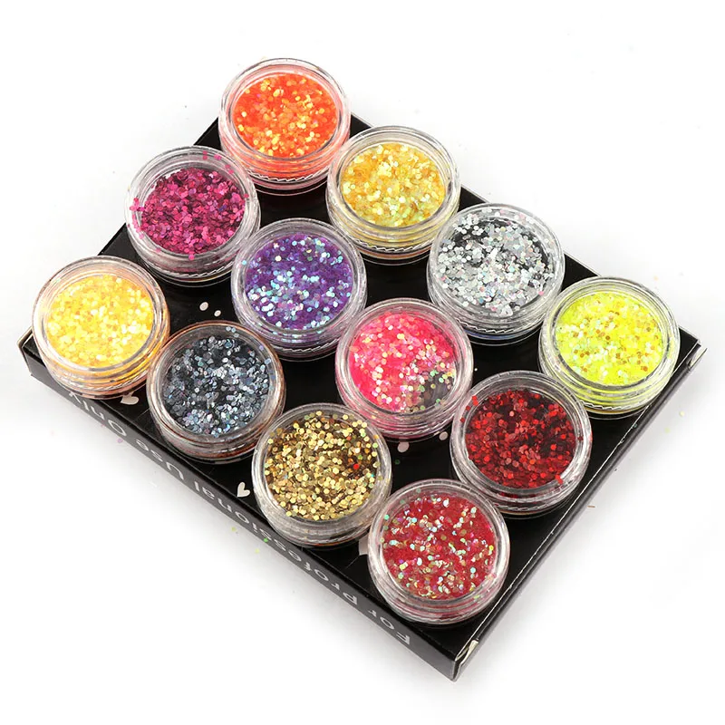 12pcs Nail Glitter Holographic Powder Dust 3D Nail Art Decoration Acrylic UV Gem Polish Nail Art Tools
12pcs Nail Glitter Holographic Powder Dust 3D Nail Art Decoration Acrylic UV Gem Polish Nail Art Tools