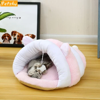 Petshy Puppy Cat Nest Cave Winter Warm Small Dog Kennel Bed Lovely Soft Cats Sleeping Cushion Basket Kitten Play Pet House 
Petshy Puppy Cat Nest Cave Winter Warm Small Dog Kennel Bed Lovely Soft Cats Sleeping Cushion Basket Kitten Play Pet House