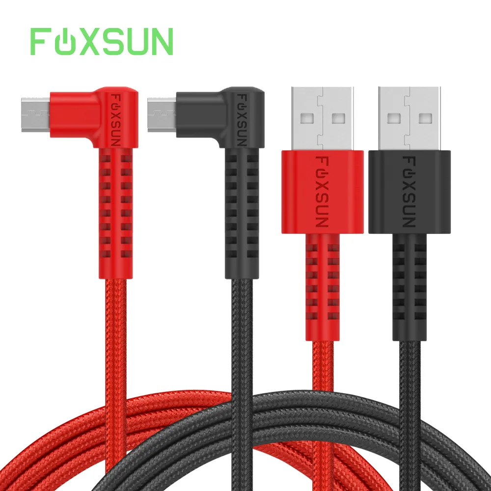 Кабель Micro USB 90 градусов 3 фута прямоугольный кабель для зарядки и синхронизации