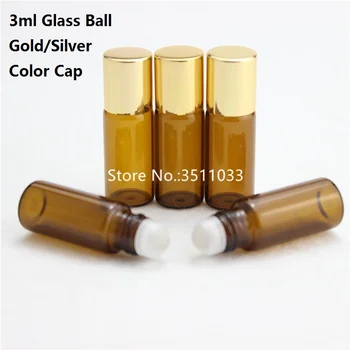 3ML 50pcs 100pcs Brown Essential Oil Glass Roll on Bottle Amber Empty Small Eye Essence Glass Vias Glass Ball Gold Silver Cap
3ML 50pcs 100pcs Brown Essential Oil Glass Roll on Bottle Amber Empty Small Eye Essence Glass Vias Glass Ball Gold Silver Cap