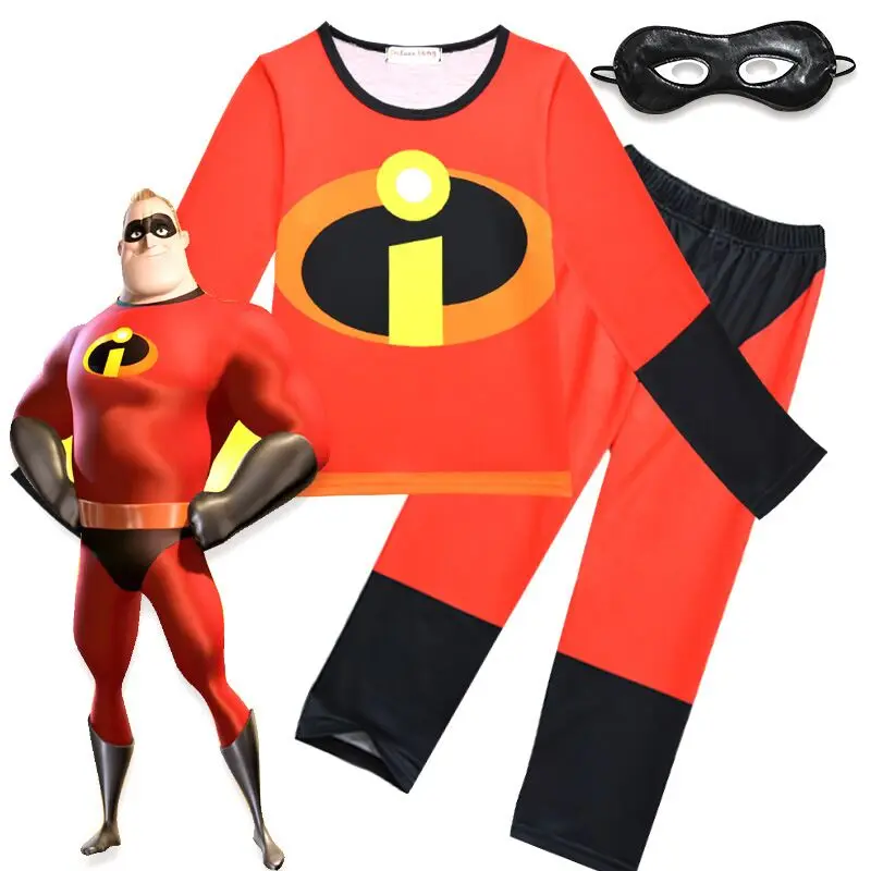 Kids The Incredibles 2 Clothing Set Boy's Girl's Cartoon T Shirt Pants Mask Children's Nightgown Halloween Cosplay Costume
Kids The Incredibles 2 Clothing Set Boy's Girl's Cartoon T Shirt Pants Mask Children's Nightgown Halloween Cosplay Costume