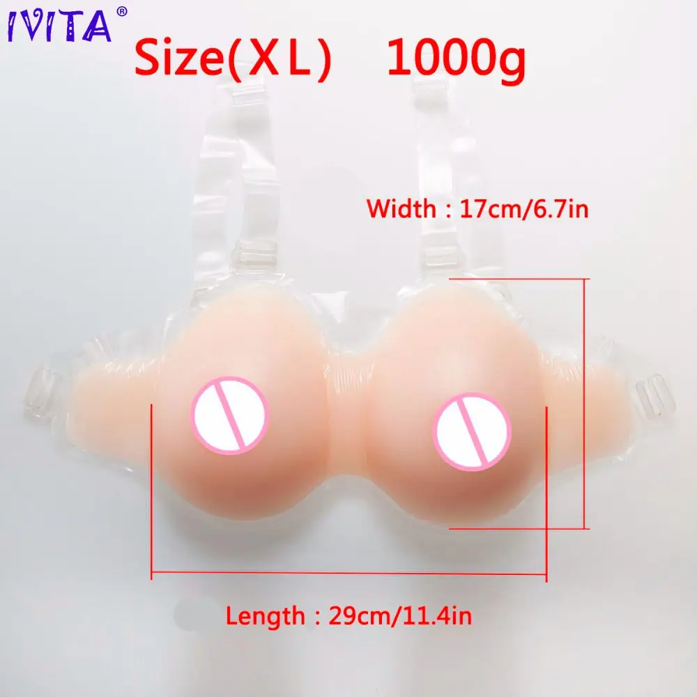 IVITA Hot Sale 1000g Silicone Breast Forms With Straps Soft Breast Crossdresser Fake Boobs Enhancer Transgender Shemale
IVITA Hot Sale 1000g Silicone Breast Forms With Straps Soft Breast Crossdresser Fake Boobs Enhancer Transgender Shemale