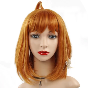 Short Bangs Wig for Women Lolita Wig Orange Hair Synthetic Cosplay Straight Wig Bob
Short Bangs Wig for Women Lolita Wig Orange Hair Synthetic Cosplay Straight Wig Bob