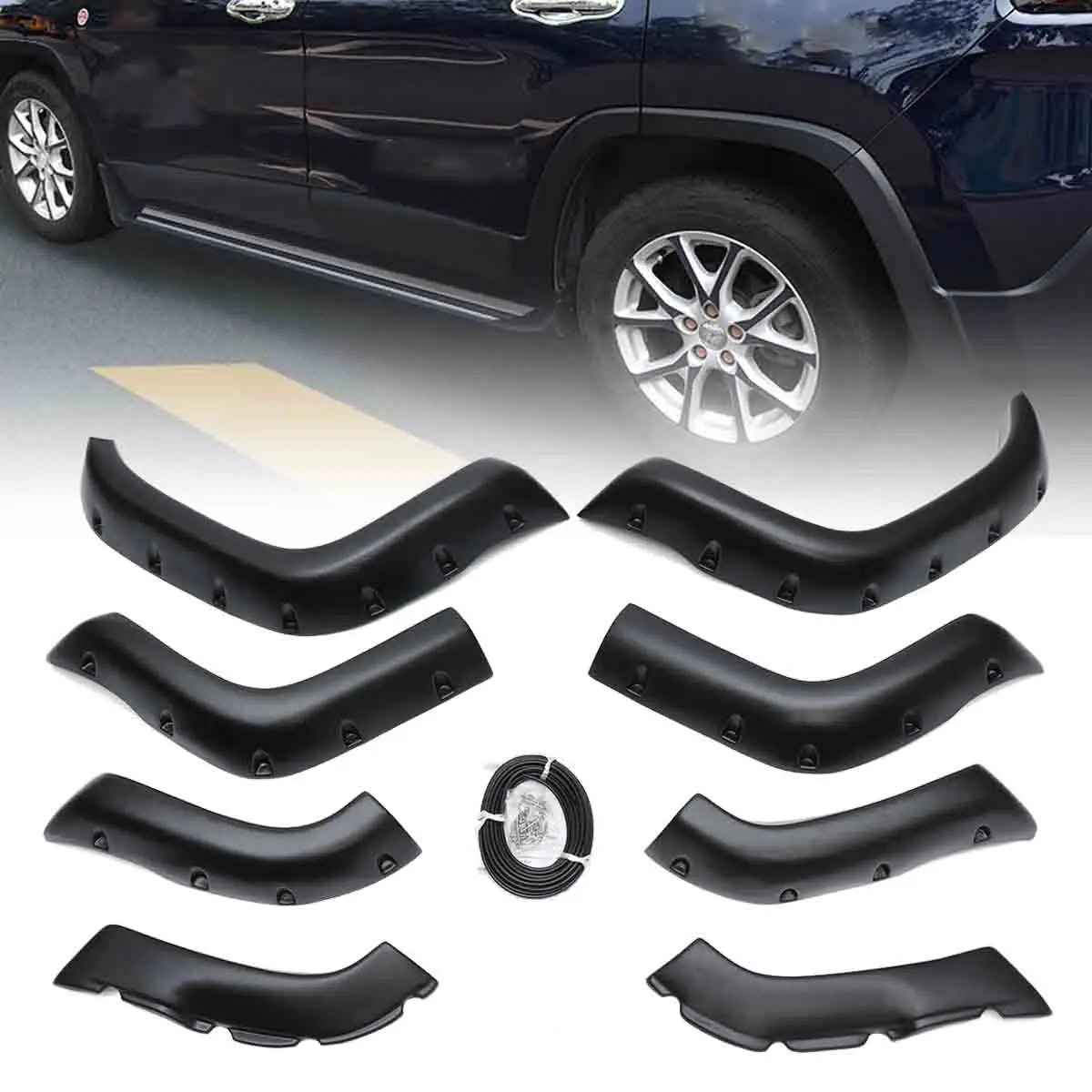 8Pcs for Jeep Cherokee XJ 4-Door Sport Utility 1984-2001 Mudguards Splash Guard Wheel Auto Accessories
8Pcs for Jeep Cherokee XJ 4-Door Sport Utility 1984-2001 Mudguards Splash Guard Wheel Auto Accessories