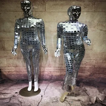 WYY Silver color mirror dance suit ballroom costumes women mask party stage show wears clothe dj singer bar performance dresses
WYY Silver color mirror dance suit ballroom costumes women mask party stage show wears clothe dj singer bar performance dresses