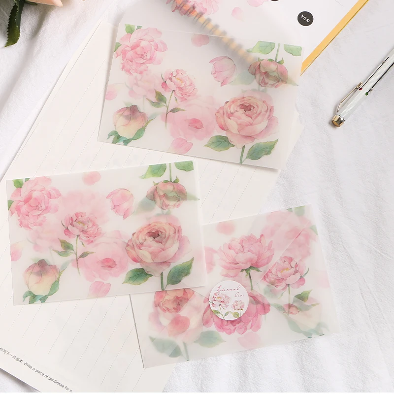 3pcs/pack Rose Vintage Music Sulfuric Acid Paper Envelope Postcard Photo Storage Wedding Letter Invitation Gift Stationery
3pcs/pack Rose Vintage Music Sulfuric Acid Paper Envelope Postcard Photo Storage Wedding Letter Invitation Gift Stationery