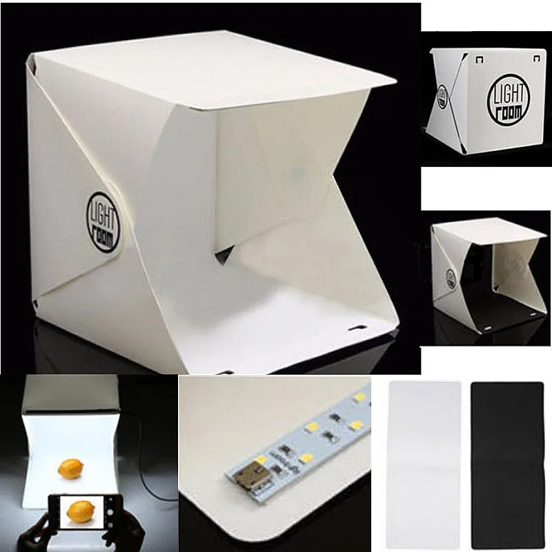 Cube Mini Photography Box Mini Light Room Photography Studio Tent Lighting LED Kit Backdrop Foldable Creative Distinctive