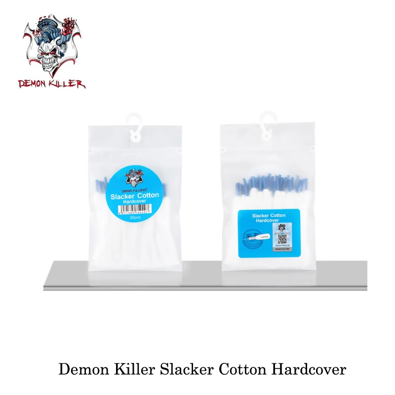 

(30pcs/lot) Demon Killer Slacker Cotton Hardcover 30pcs Cotton Pure Taste No colorant For RDA RDTA RTA Rebuild Vape Vaporizer