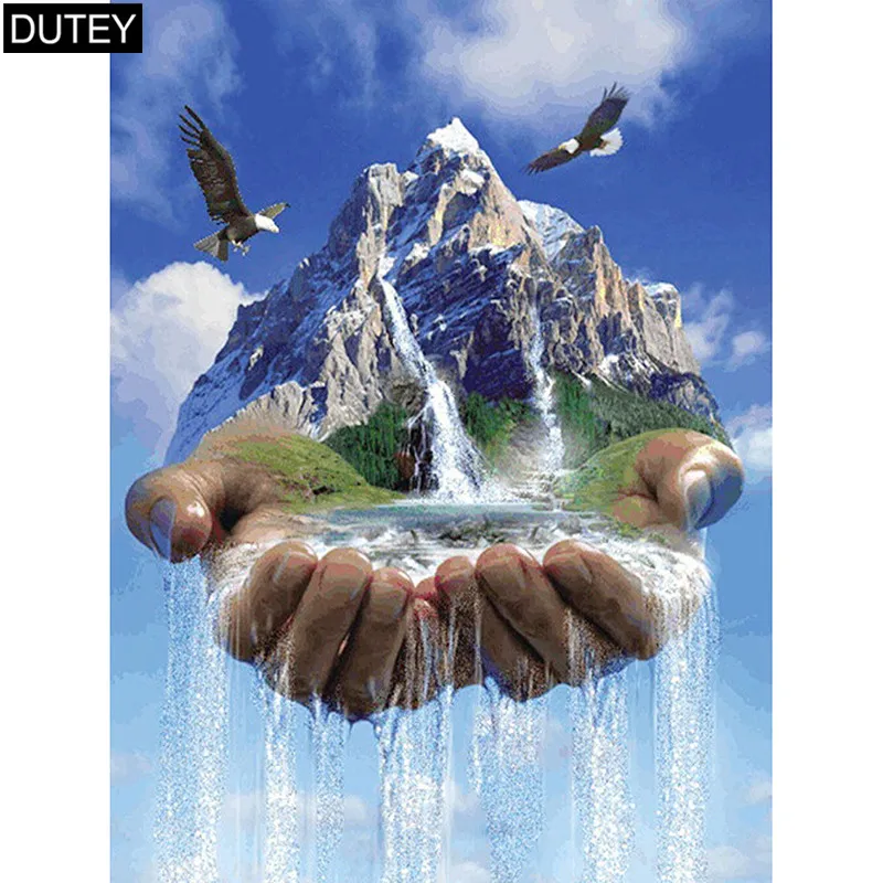 Full Square/Round Drill 5D DIY Diamond Painting"Hand holds the mountain river"Embroidery Cross Stitch Mosaic Home Decor Gift JCC
Full Square/Round Drill 5D DIY Diamond Painting"Hand holds the mountain river"Embroidery Cross Stitch Mosaic Home Decor Gift JCC
