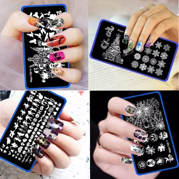 10Pcs Christmas Halloween 6*12CM Pattern Nail Stamping Plates Image Konad Stamping Nail Art Manicure Template Nail Stamp Tools
10Pcs Christmas Halloween 6*12CM Pattern Nail Stamping Plates Image Konad Stamping Nail Art Manicure Template Nail Stamp Tools
