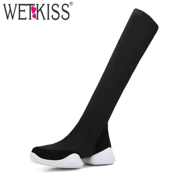 WETKISS Autumn Fashion Casual Stretch Boots Women 2018 New Round Toe Boots Winter Ladies Shoes Cow Suede Short Plush Footwear
WETKISS Autumn Fashion Casual Stretch Boots Women 2018 New Round Toe Boots Winter Ladies Shoes Cow Suede Short Plush Footwear