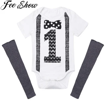 2Pcs9-12Months Infant Baby Boys Outfit Short Sleeves Printed Number ONE First Birthday Romper+Leg Warmers Newborn Baby Boy Set
2Pcs9-12Months Infant Baby Boys Outfit Short Sleeves Printed Number ONE First Birthday Romper+Leg Warmers Newborn Baby Boy Set